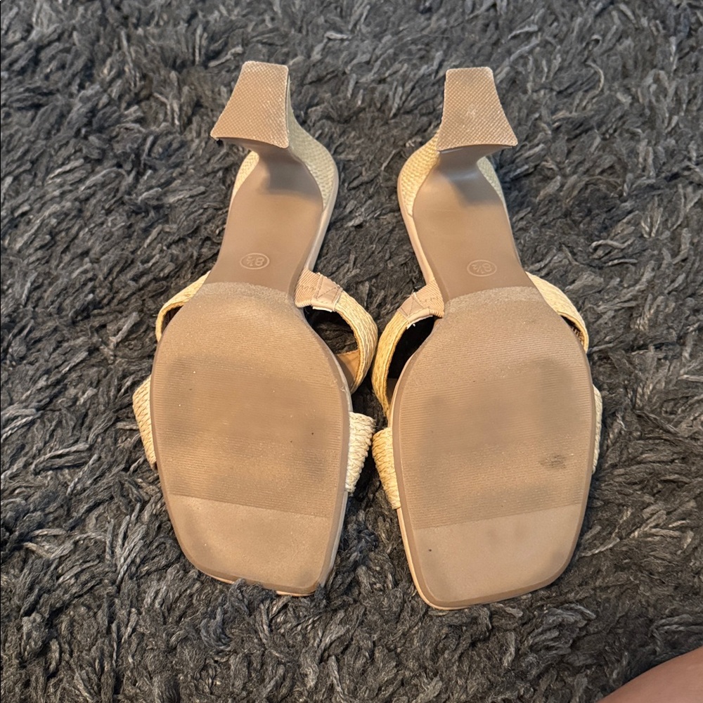 A New Day Cream Woven Slide Sandals sz 8.5 - Picture 5 of 5